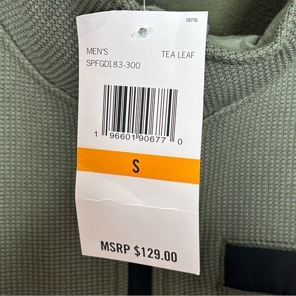 NWT Spyder Tea Leaf Medallion Bonded Fleece Sweater - Zip Neck - Picture 10 of 14